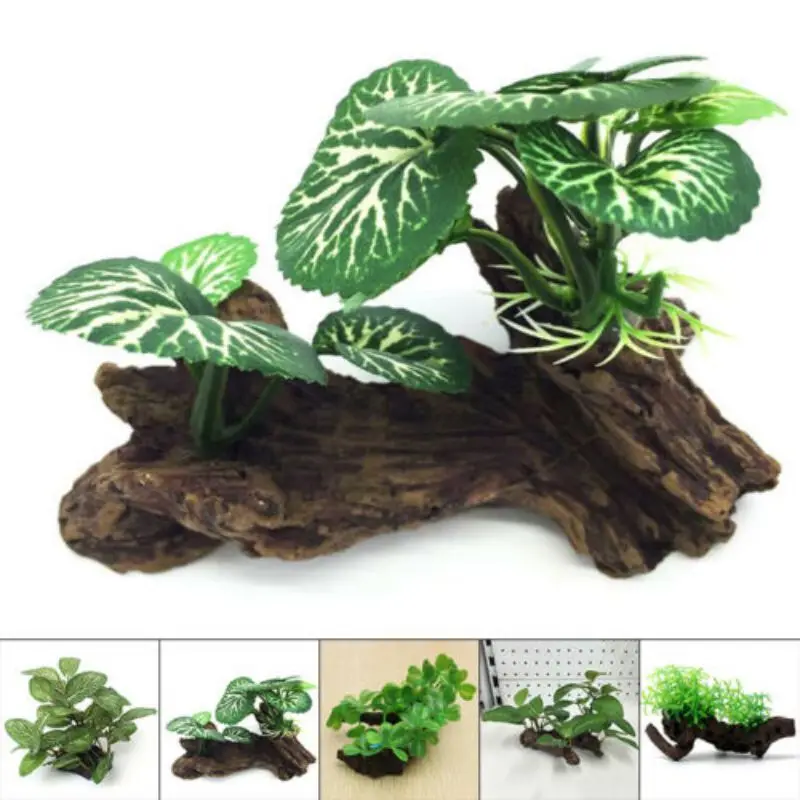 Aquarium Planted Wood - Plastic Kunstmatige Schildpad Boomstam Drijfhout Aquarium