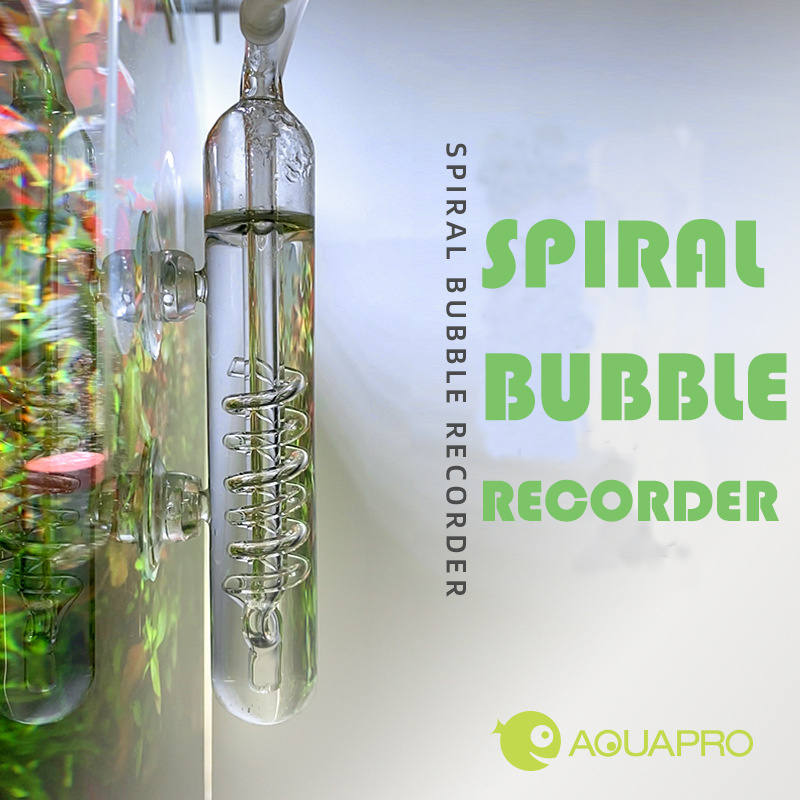 Planted Aquarium Ada - Aquarium Spiraal Bubble Recorder Diffuser Teller