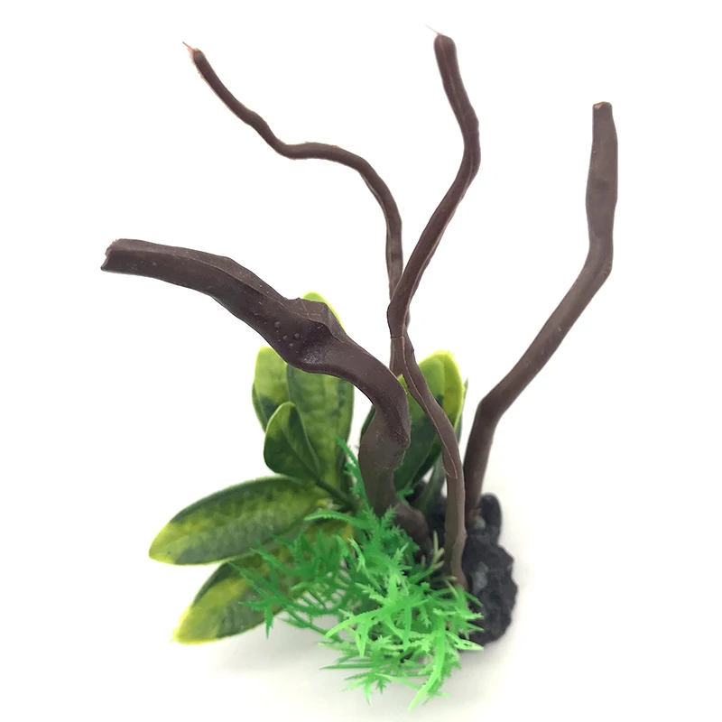 Aquarium Planted Wood - Gesimuleerde Vis Aquarium Decoraties Niet-Toxisch Decoratief