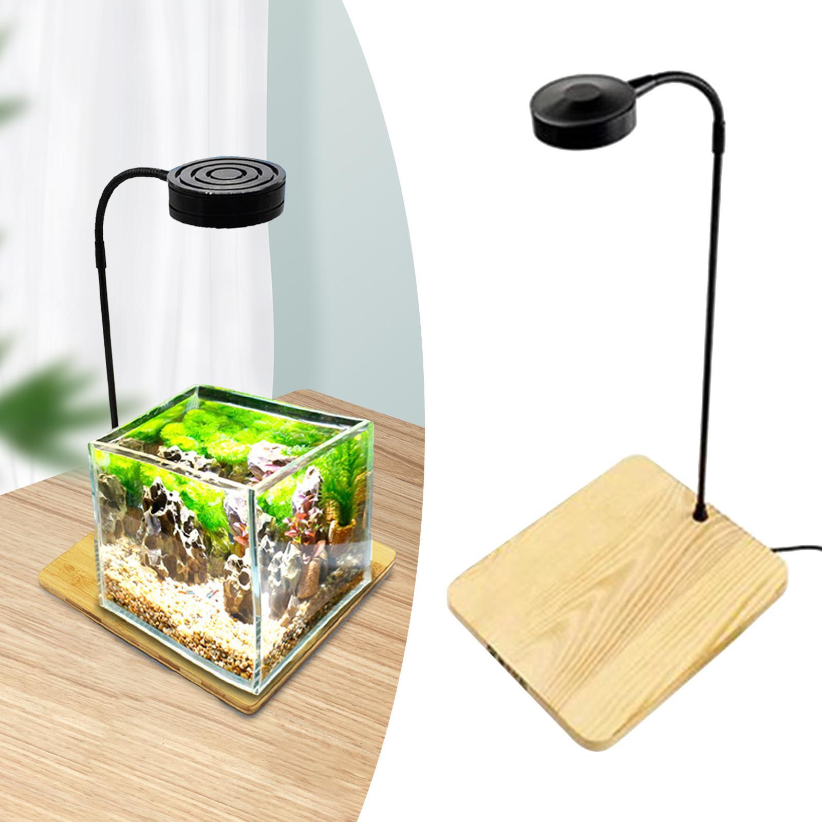 Aquarium Planted Wood - LED-aquariumlamp USB-aangedreven multifunctionele plantenlamp met standaard