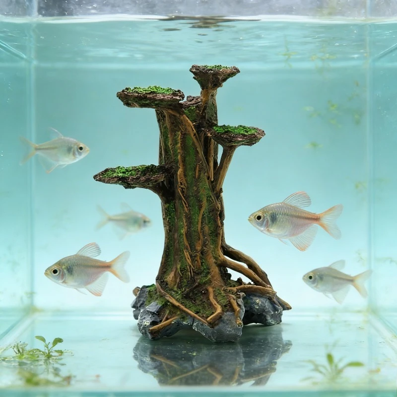 Kunstmatige mosboom drijfhout  - Aquarium Planted Wood recensie en prijs