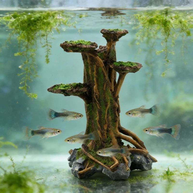 Kunstmatige mosboom drijfhout  - Aquarium Planted Wood recensie en prijs