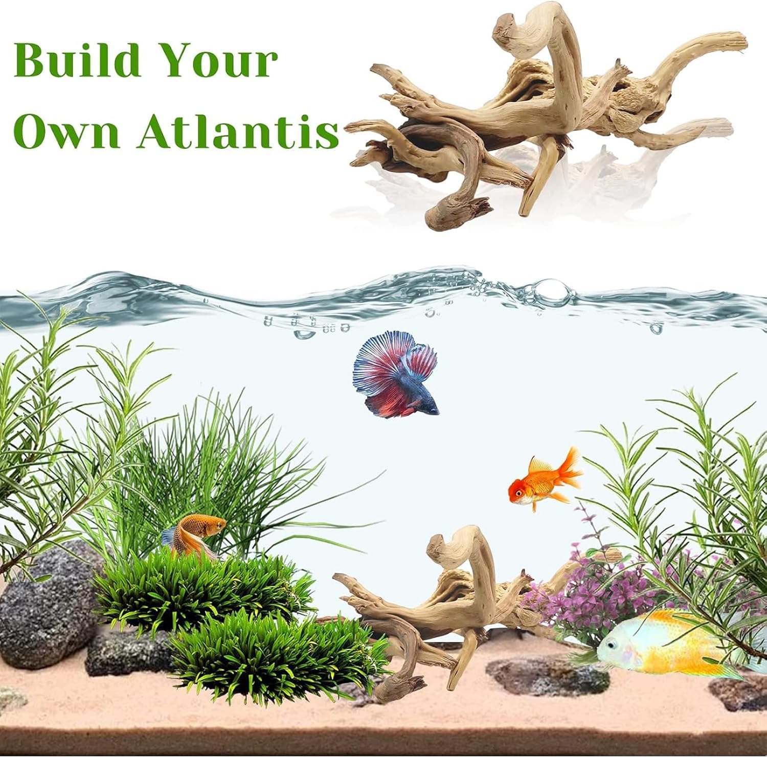 1PC 20-25CM Natuurlijke Drijfh - Aquarium Planted Wood recensie en prijs
