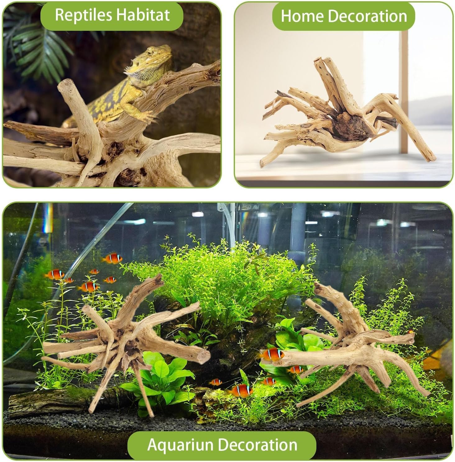 1PC 20-25CM Natuurlijke Drijfh - Aquarium Planted Wood recensie en prijs