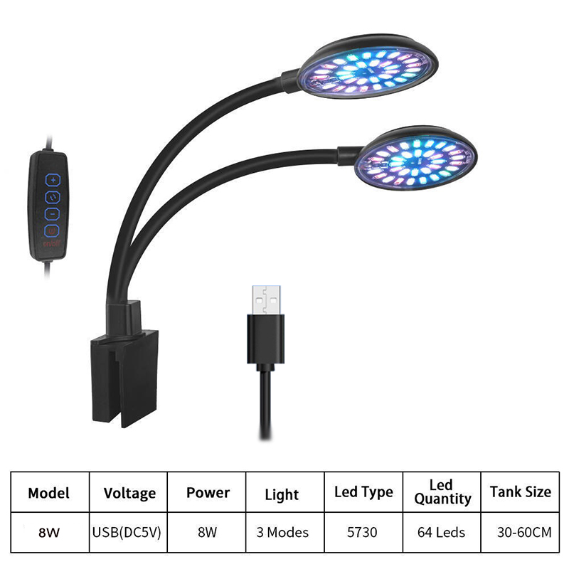 USB Aquarium LED-licht Aquariu - Aquarium Plant Growing recensie en prijs