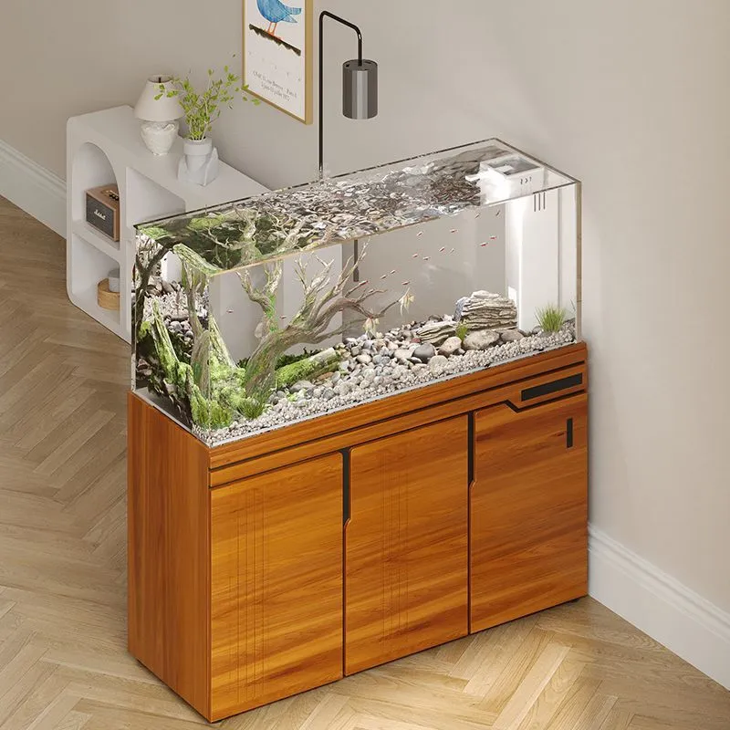 Groot ultra-wit glazen aquariu - Aquarium Planted Wood recensie en prijs