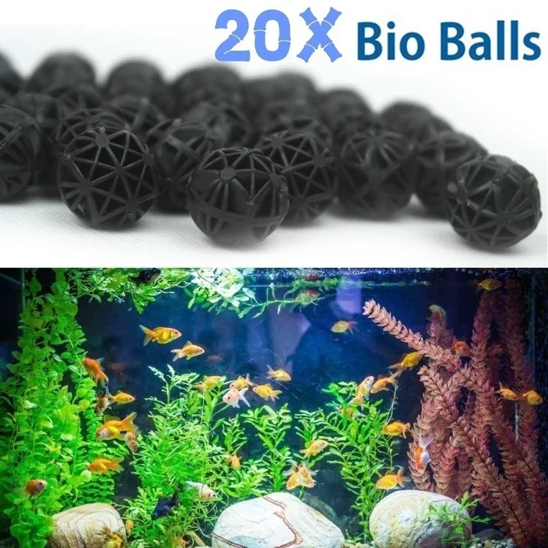 20 Stuks 16mm Aquarium Bio Bal - Planted Aquarium Media recensie en prijs