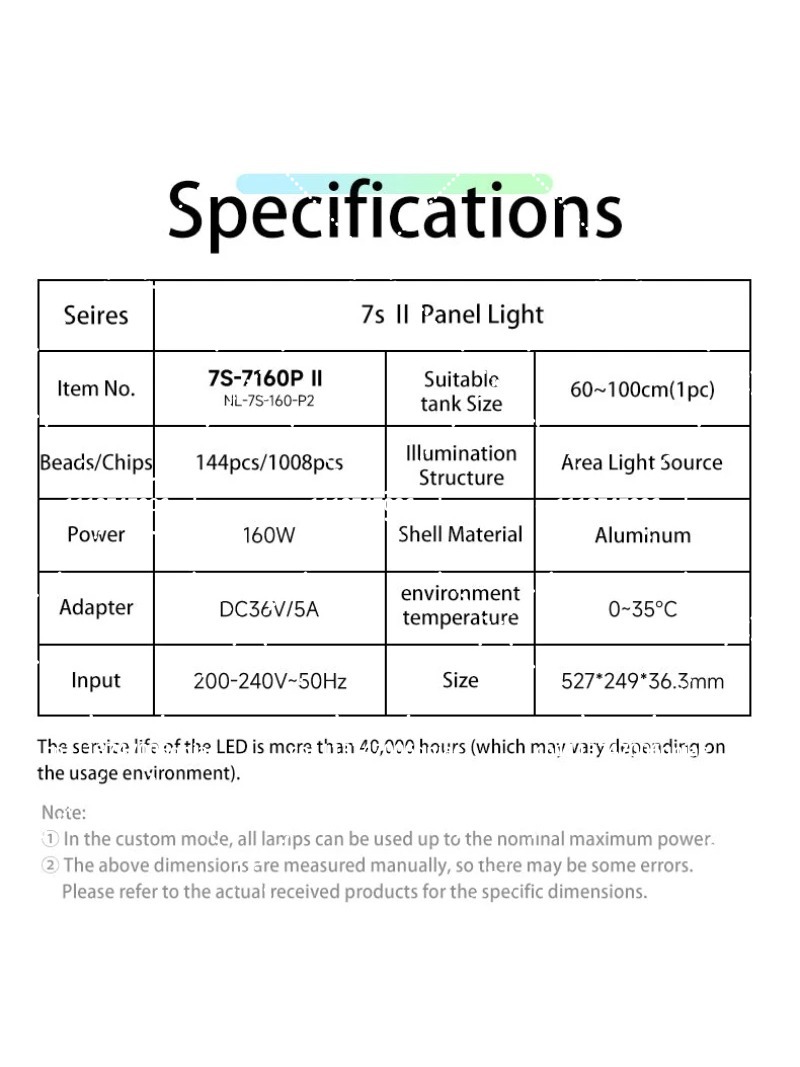 Aquarium LED-verlichting 160W  - Aquarium Plants recensie en prijs